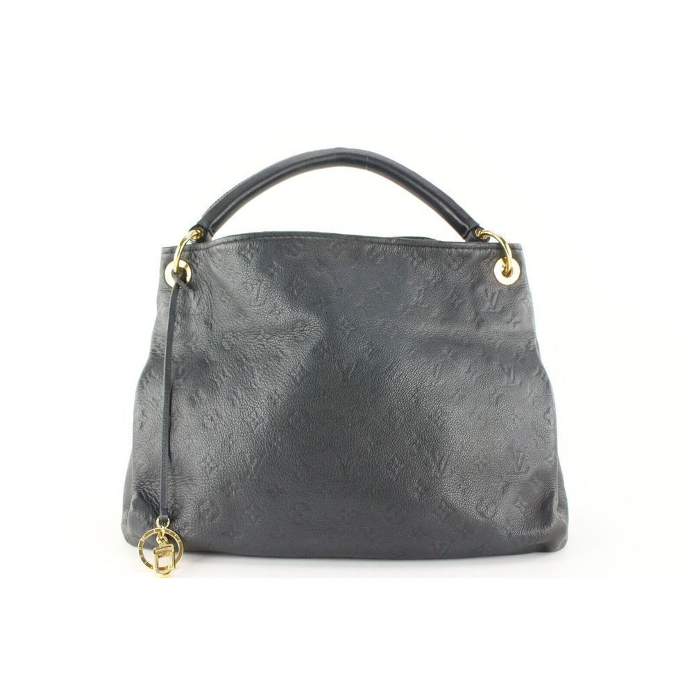Louis Vuitton Artsy Monogram Empreinte Leather BLACK MM Hobo